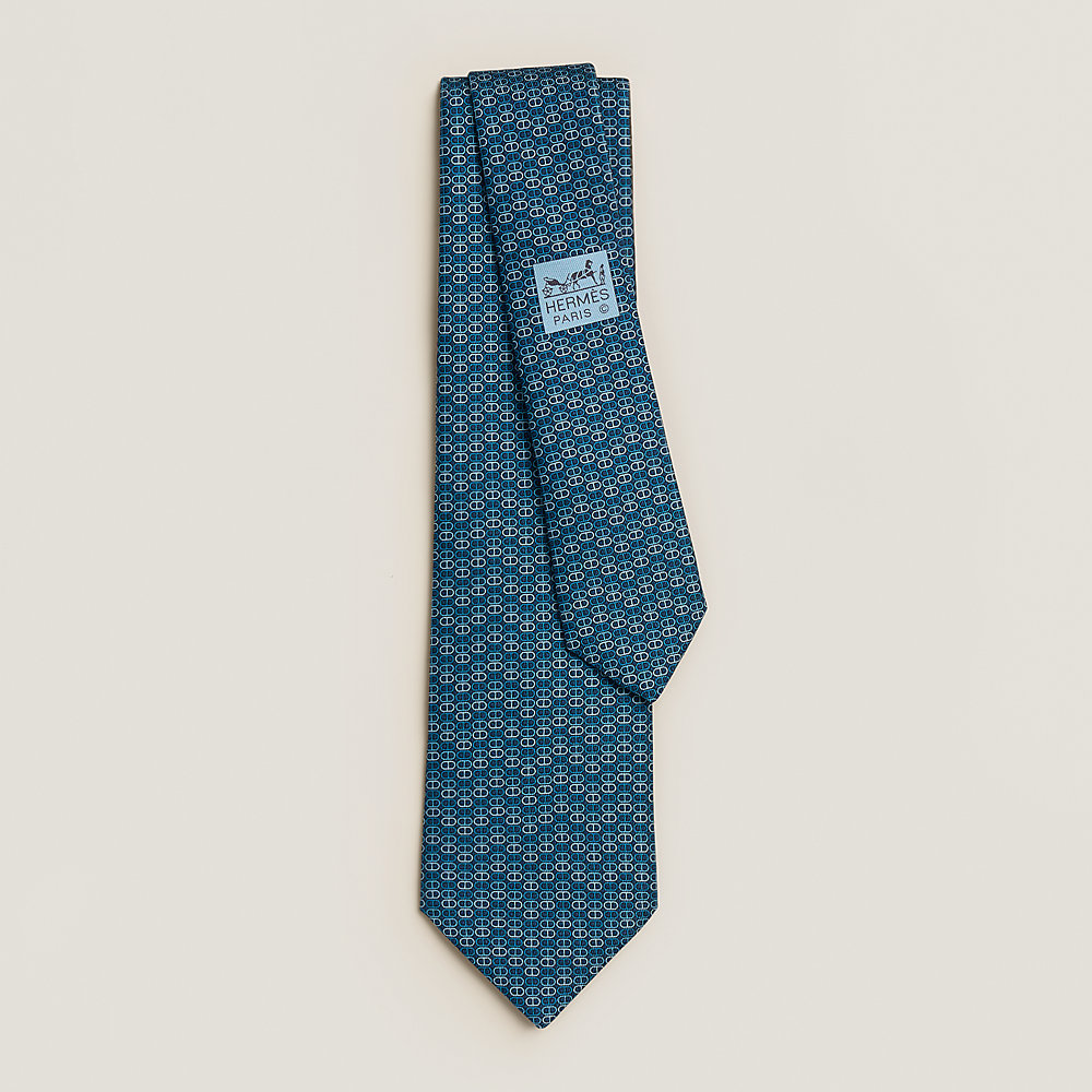 Maillons Vagues tie - Blue | Hermès USA